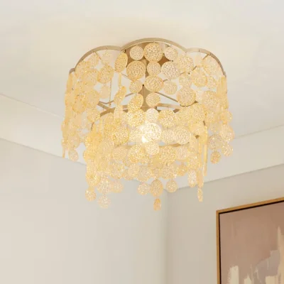 Dunelm Taylor Disk Semi Flush Ceiling Light
