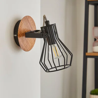 Dunelm Fulton Industrial Dimmable Spotlight Black