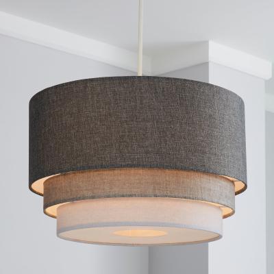 Dunelm Elements Eclipse 40cm 3 Tier Grey Shade Grey