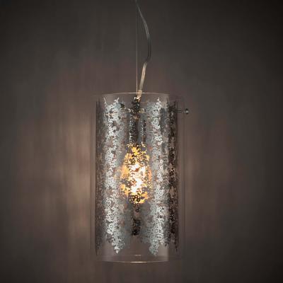 Dunelm Vogue Lacy Glass Ceiling Fitting Chrome Chrome