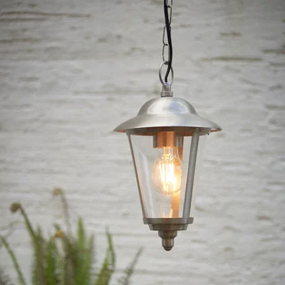 Dunelm Vogue Klien Outdoor Pendant Fitting Stainless Steel