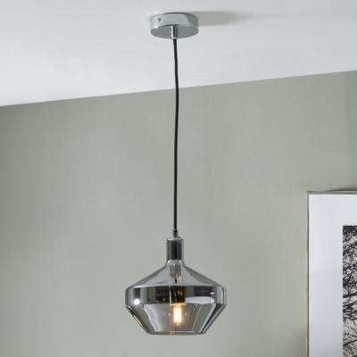 Dunelm Return - Jaxon Shiny Smoked Glass Domed Pendant Light