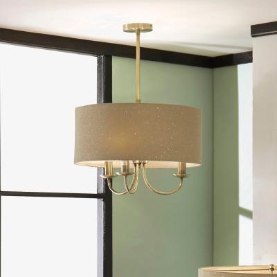 Dunelm Madeleine Metal Candelabra Pendant, Antique Brass Gold
