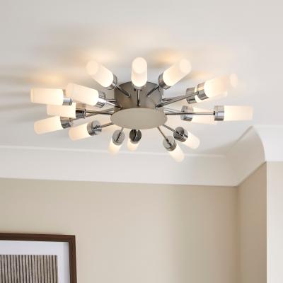 Dunelm Wilde 16 Light LED Flush Fitting Silver