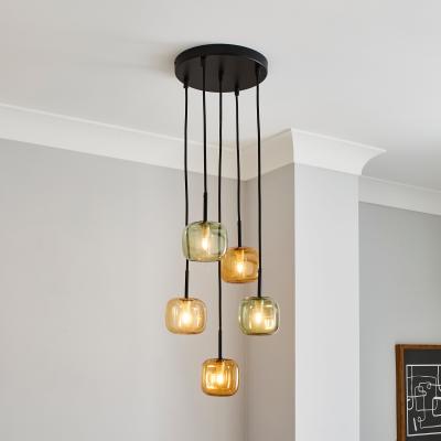 Dunelm Elements Tollose 5 Light Cluster Ceiling Fitting Black