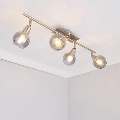 Dunelm Tia 4 Light Nickel Spotlight Bar Satin Nickel
