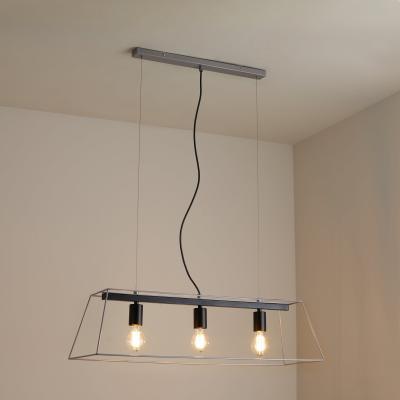 Dunelm Nella 3 Light Silver Diner Ceiling Fitting Silver