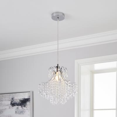 Dunelm Sheridan 1 Light Chrome Ceiling Fitting Chrome