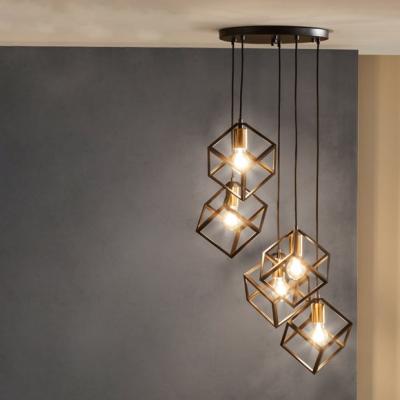 Dunelm Return - Alessio Matt Black Metal 5 Light Cluster Ceiling Light