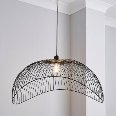 Dunelm Elements Jaula 70cm Ceiling Fitting Black Matt Black