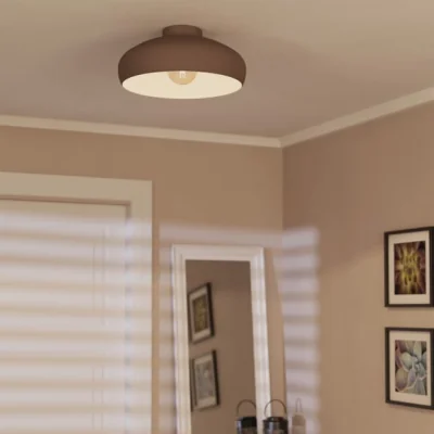 Dunelm EGLO Mogano Retro Flush Ceiling Light