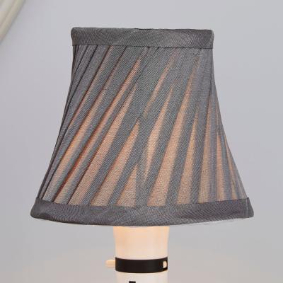 Dunelm Twisted Pleat 12cm Candle Grey Shade Grey