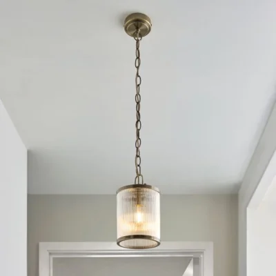 Dunelm Alyn Ribbed Adjustable Pendant Light