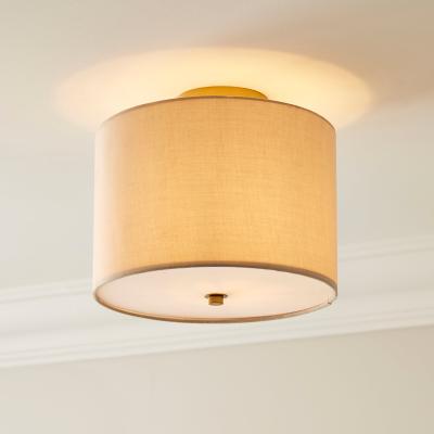 Dunelm Prescot Flush Light Ceiling Fitting Natural