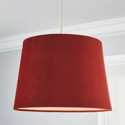 Dunelm Clara 35cm Tapered Lamp Shade Orange