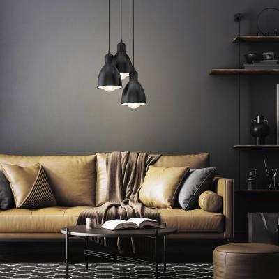 Dunelm EGLO Priddy Steel Cluster Pendant Light Black