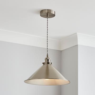Dunelm Logan 1 Light Ceiling Fitting Grey