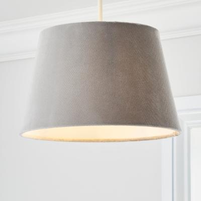 Dunelm Clara 27cm Tapered Lamp Shade Light Grey