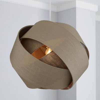 Dunelm Elements Harley 42cm Grey Easy Fit Pendant Grey
