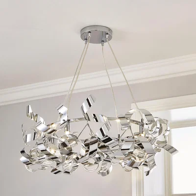 Dunelm Iris Hoop 4 Light Ceiling Fitting Chrome