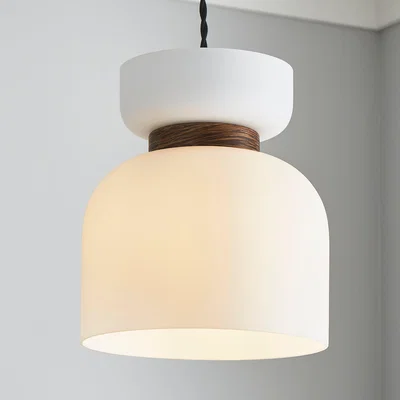 Dunelm Tien Walnut Easyfit Pendant Brown