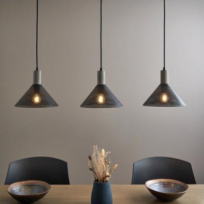 Dunelm Perry Mesh Industrial Adjustable 3 Light Diner Ceiling Light