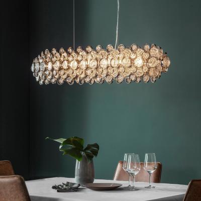 Dunelm Vogue Ayla 8 Light Diner Ceiling Light Clear