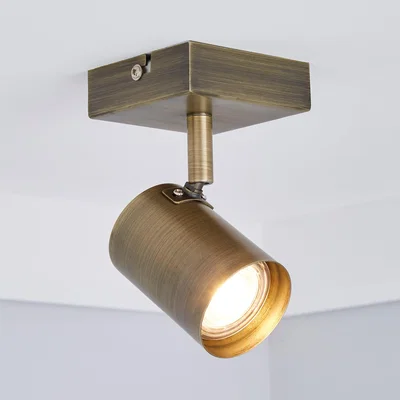 Dunelm Newark 1 Light Antique Bronze Spotlight Brown