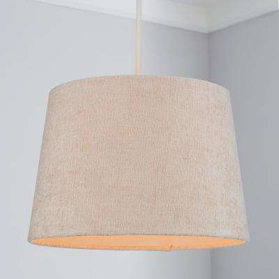 Dunelm Mons Chenille 31cm Tapered Natural Shade Natural