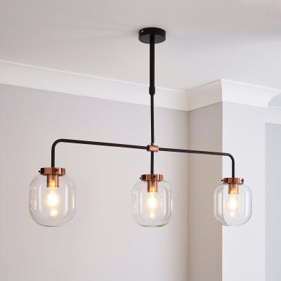 Dunelm Dayo 3 Light Bar Ceiling Fitting Clear