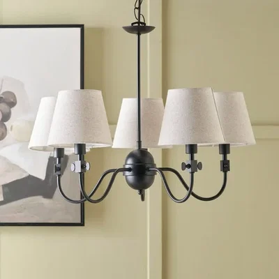 Dunelm Pacific Lifestyle Ari Metal Curved 5 Arm Pendant Fitting