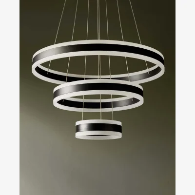 Danetti Solana black metal adjustable pendant light