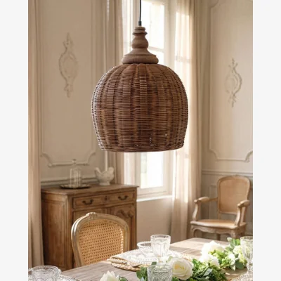Dibor Rattan Bell Ceiling Light Shade