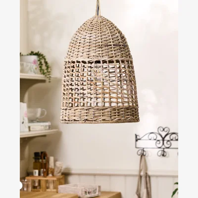 Dibor Small Wicker Pendant Light