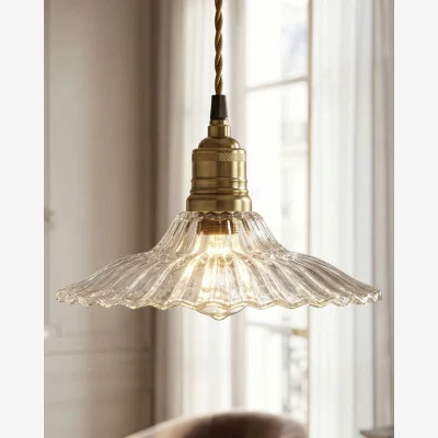 Dibor Crystal Fleur Glass Ceiling Shade