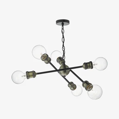 Furniture Village Brigade 6 Light Pendant Ceiling Light