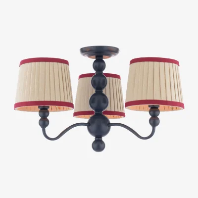 Furniture Village Joules - Harewood Wooden 3 Light Semi Flush Ceiling Light