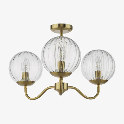 Furniture Village Elowyn 3 Light Semi Flush Pendant