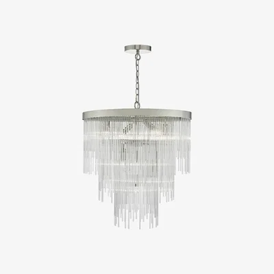 Furniture Village Ada 7 Light Pendant Ceiling Light - Clear