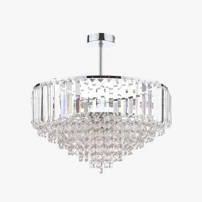 Furniture Village Laura Ashley Vienna Large 5 Light Semi Flush Ceiling Light