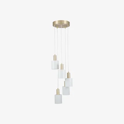 Furniture Village Flin 5 Drop Pendant Light - White