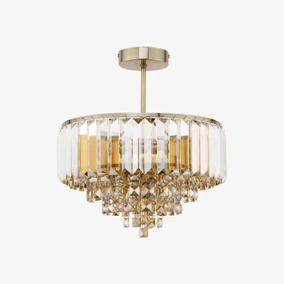 Furniture Village Laura Ashley Vienna 3 Light Semi Flush Ceiling Light