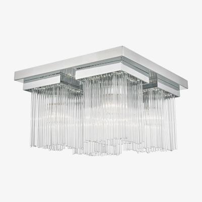 Furniture Village Perla 4 Light Flush Ceiling Light - Clear