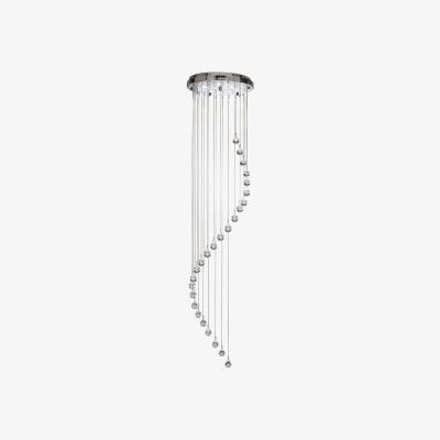 Furniture Village Spiral 5 Light Pendant - Clear