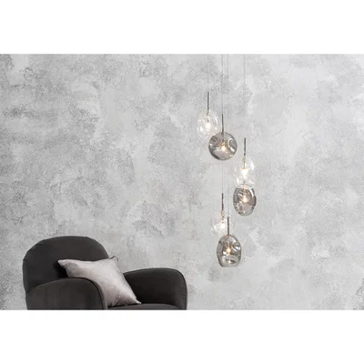 Furniture Village Quinn 6 Light Cluster Ceiling Light - Clear