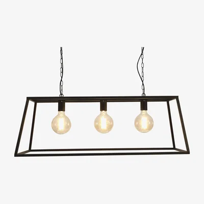 Furniture Village Culinary Concepts - Vienna Triple Trapeze Ceiling Light - Black