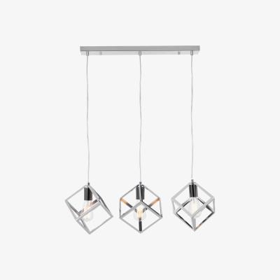Furniture Village Alessio Bar 3 Light Pendant - Nickel