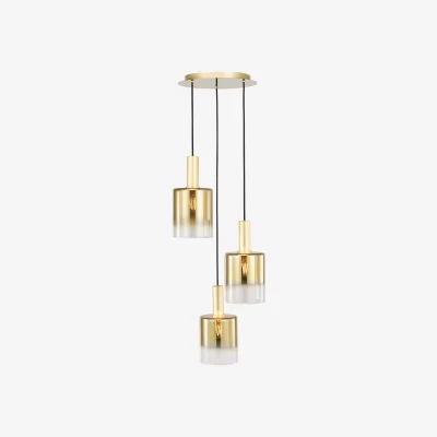 Furniture Village Macon 3 Light Cluster Pendant - Smoked