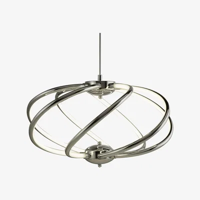 Furniture123 LED Chrome Twisted Pendant Light - Bardot