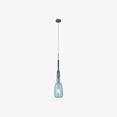 Furniture123 Blue & Grey Glass Pendant Light - Searchlight